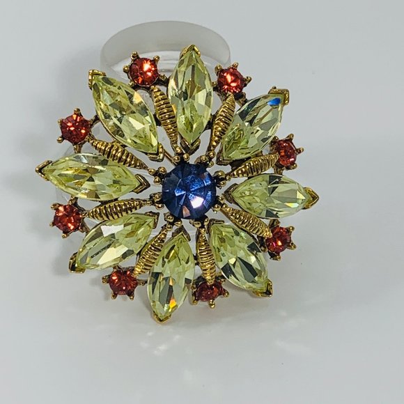 R.J. GRAZIANO FLOWER BROOCH - Picture 2 of 5